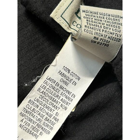 L.L. BEAN Corduroy Chino Pants Men's 40 x 30 Black Comfort Waist Preppy Holidays - Picture 8 of 11